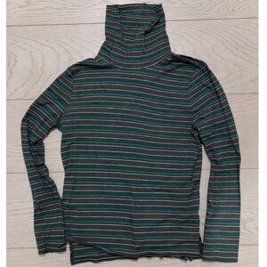 Madewell Whisper Cotton Turtleneck in Ivorton Stripe